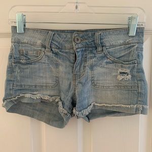 denim shorts